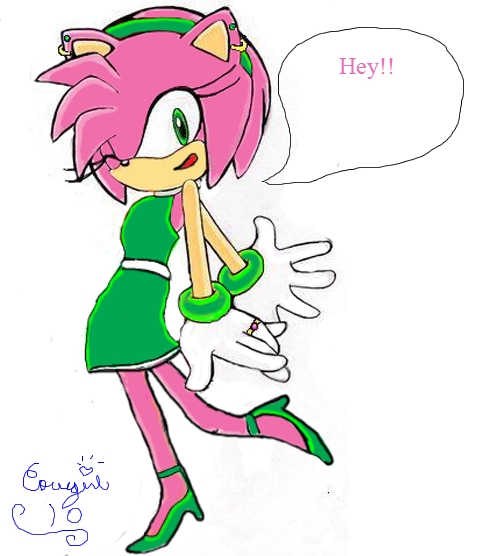 Amy in Green!! by Cowgirl10