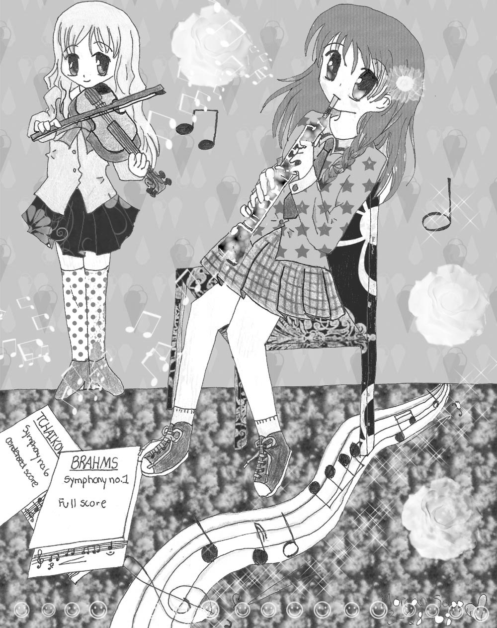Music Girls ~comic book edit by Cowharvest