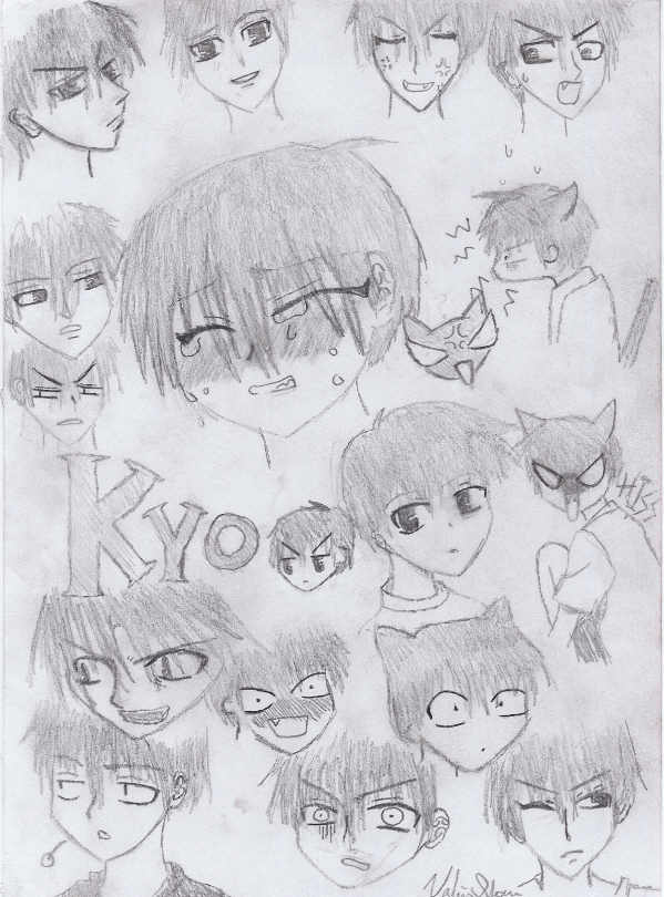 The Many Faces of Kyo by CranberryZorroRaz