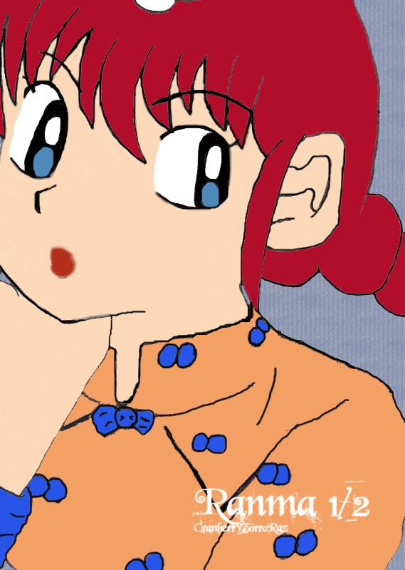 Ranma 1/2 - Colored (First try with Photoshop) by CranberryZorroRaz