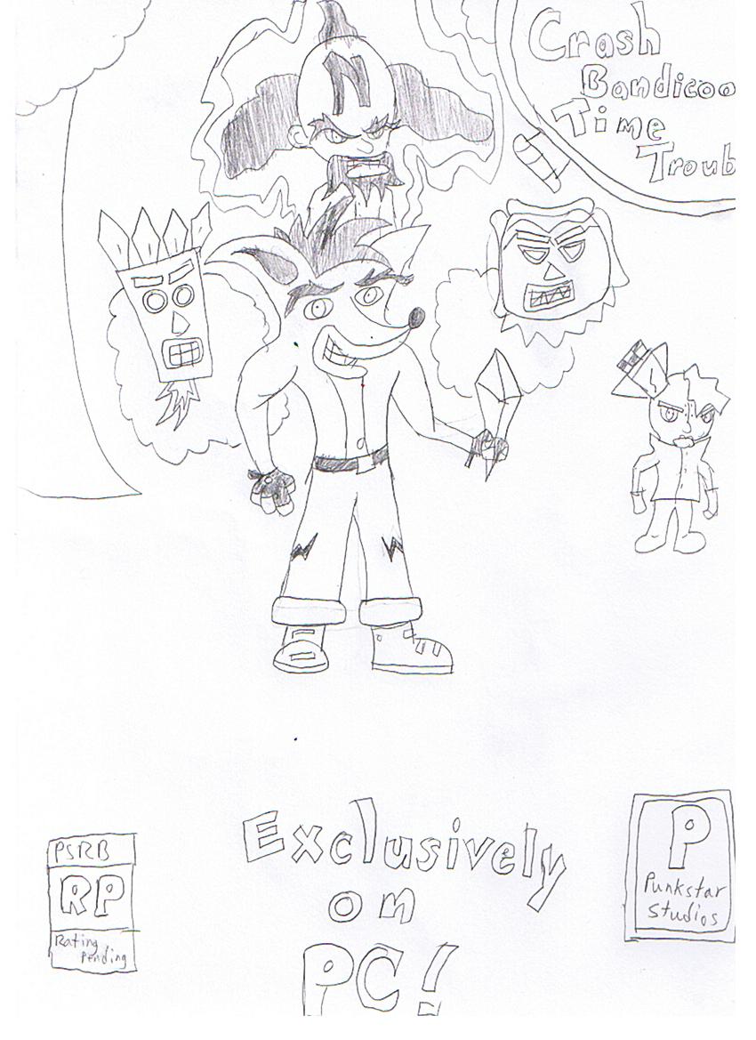Crash Bandicoot Parody Cover Art by CrashFreak