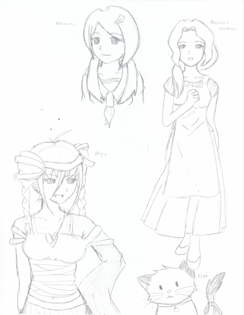 Random Characeter Sketches by CrazyForJapan123