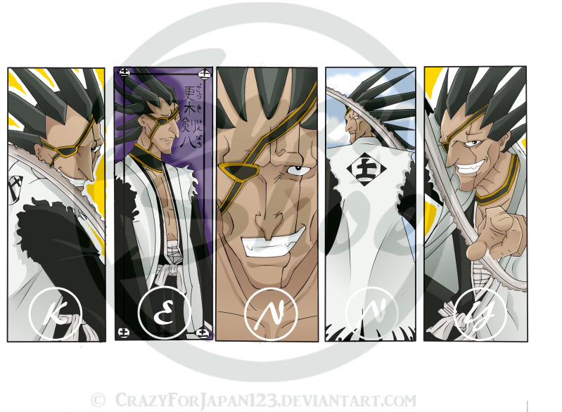 Zaraki Kenpachi Bookmarks by CrazyForJapan123