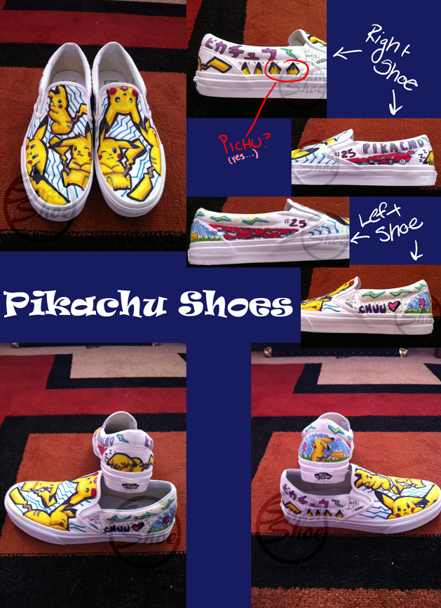 Pikachu Shoes by CrazyForJapan123