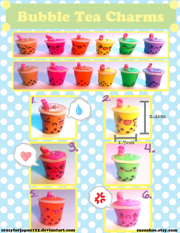 Bubble Tea Charms by CrazyForJapan123