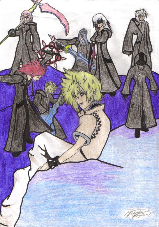 Roxas and the Organization by Crazymuffin