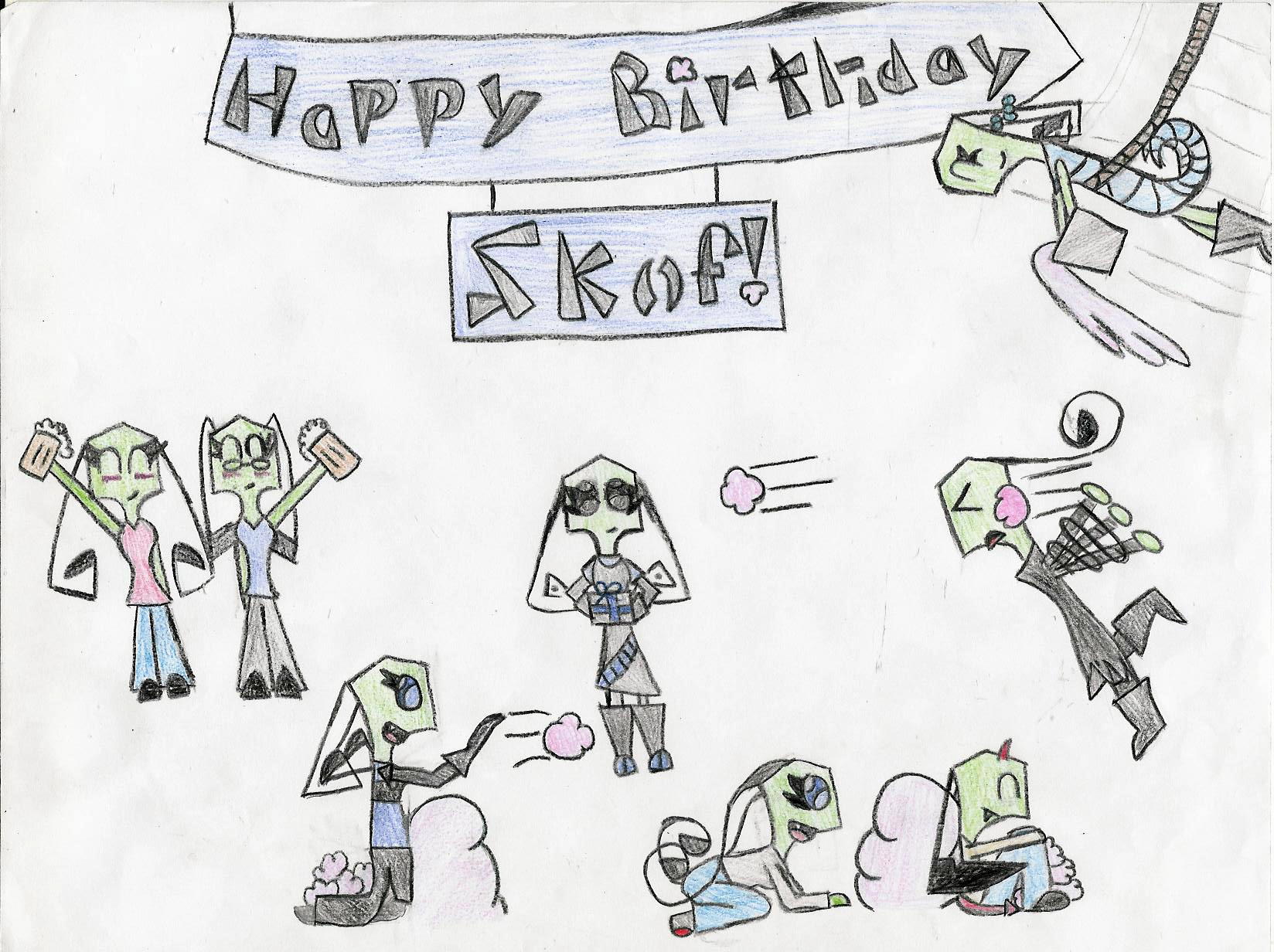 Happy Birthday Skof!!! by CreamTheMiniMoose