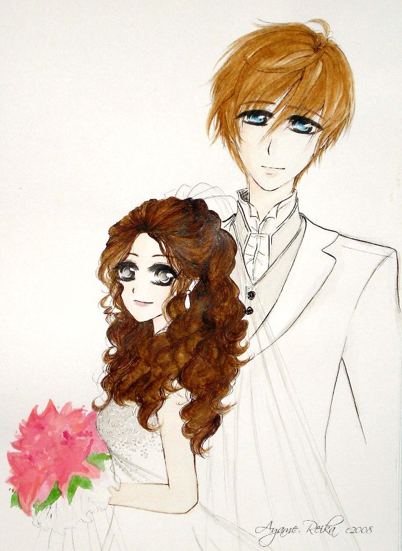 Once Upon A Wedding Day couple by CrescentButterfly