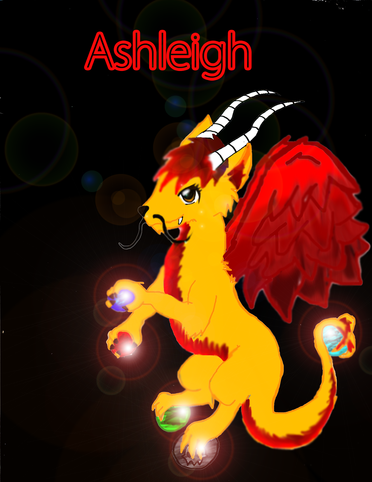 My adopted dragon by CrescentDragonDeity