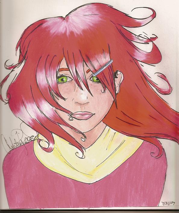 red head (possible ginny?) by CrescentMOON33