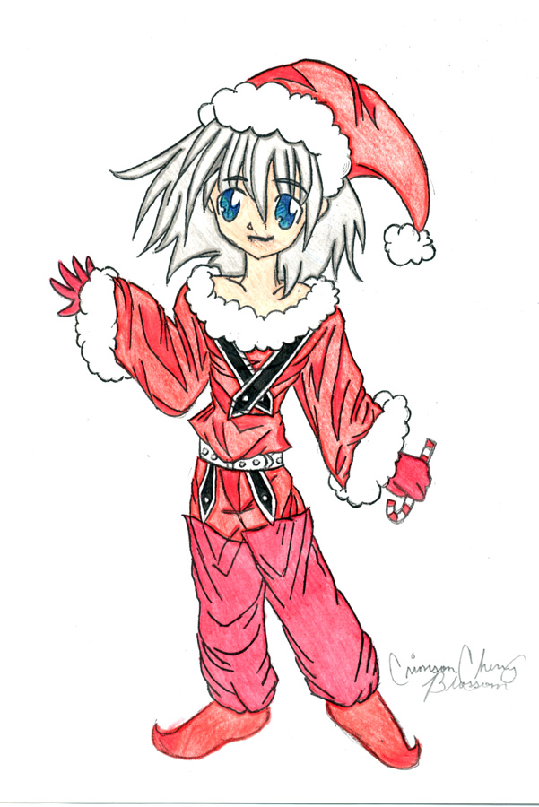 Kawaii Christmas Riku!!!! by CrimsonCherryBlossom