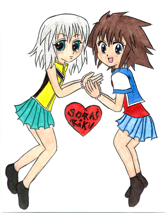 Cute Sora/Riku Picture!!! *requested by YukinaObbs by CrimsonCherryBlossom