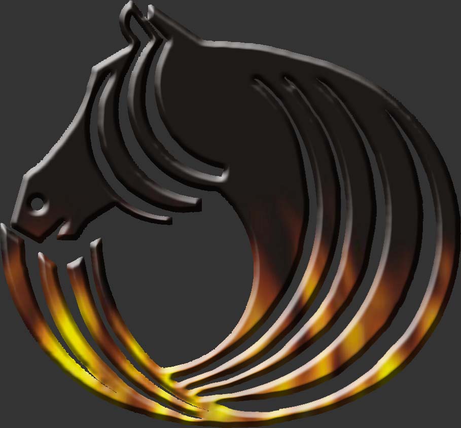 Fire horse Logo by CrimsonInHumanBlood