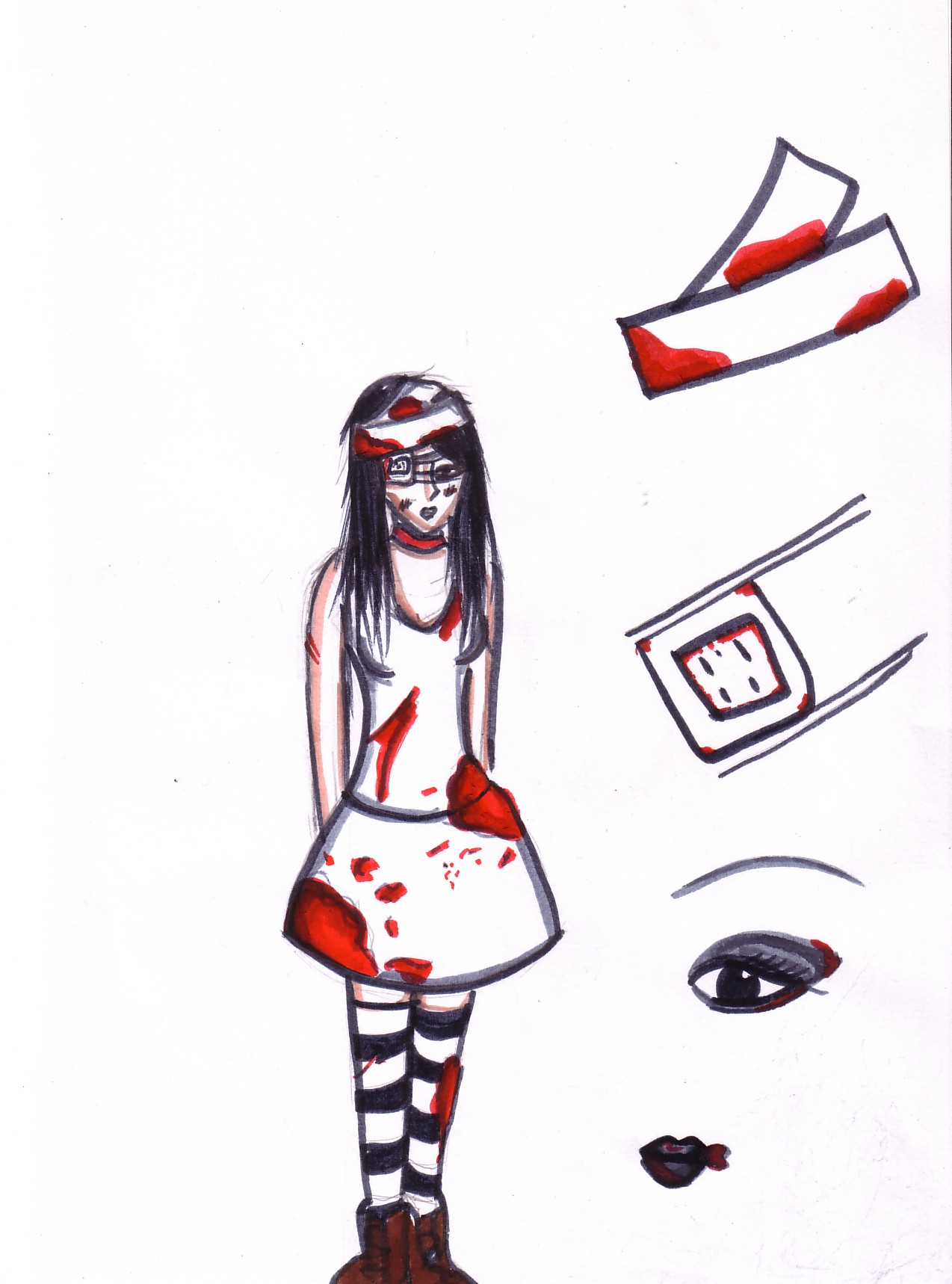 Zombie Lolita Costume by Crimson_Butterflies