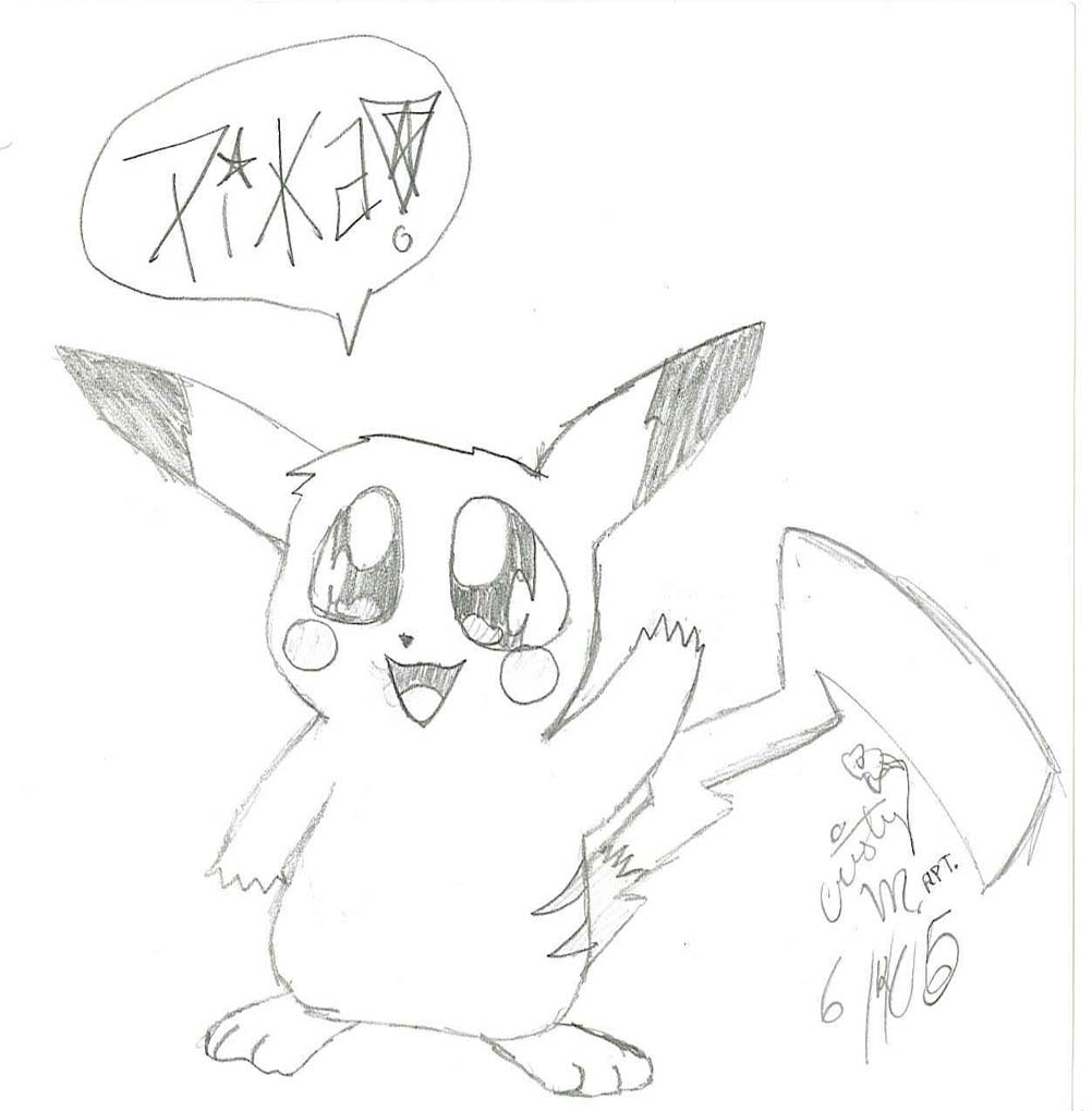 Say Hi Pikachu! by CristyMasashi52764