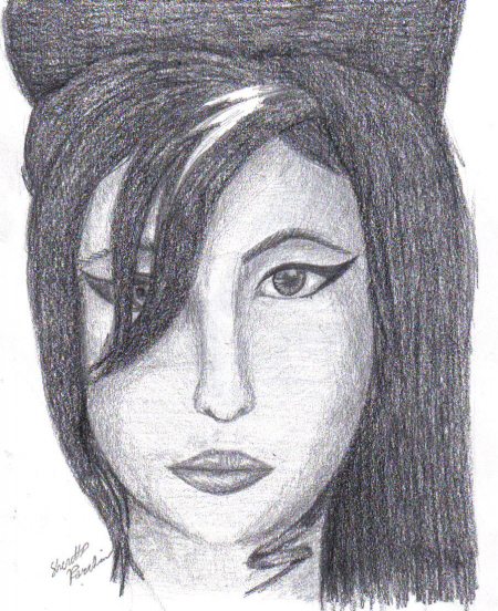 Facial Study - Amy Winehouse by CrystalKitsune357