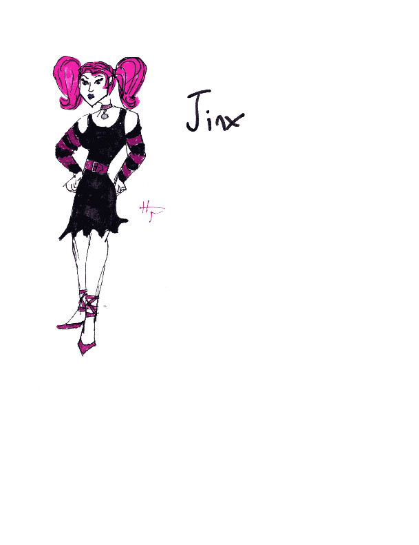 Teen Titans -Jinx by Crystalgirl29