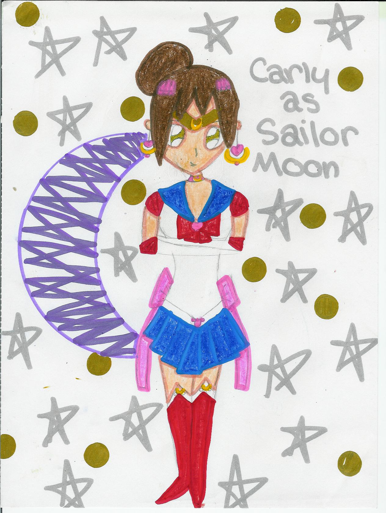 Carly as Sailor Moon by CrystallineAngel
