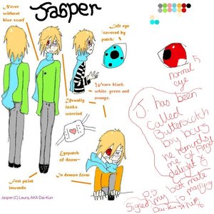 Jasper-Kun Reference sheet &lt;3 by Crystalmoon1