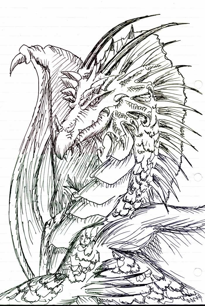 Dragon Doodle by Crystalvixon