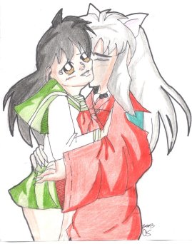 Inu yasah and Kagome by Crystle