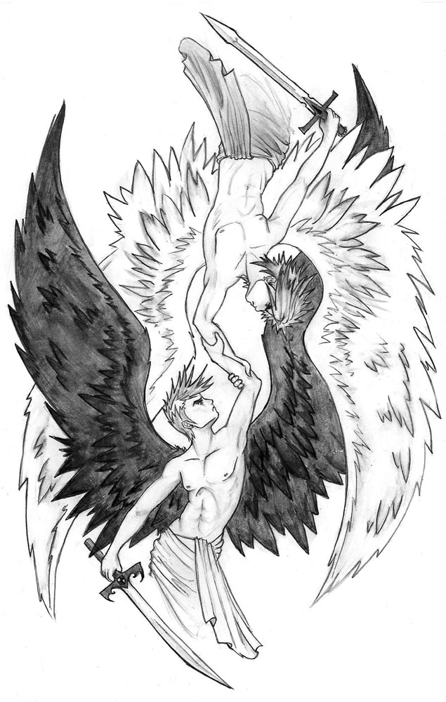 Winged Battle by CupidPhoenix