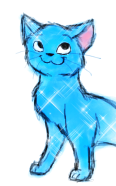 Blue Kitty by CutieKat3