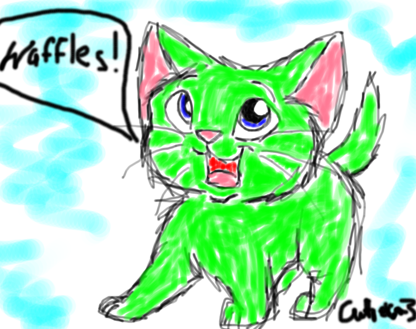 Kitty Scribble by CutieKat3