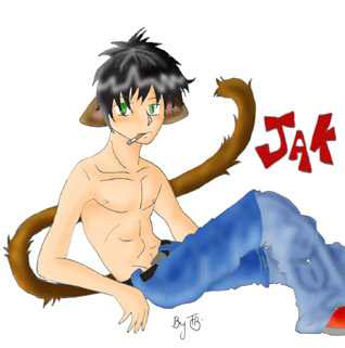 Jak *-art trade with Narf* by Cyber_Renegade