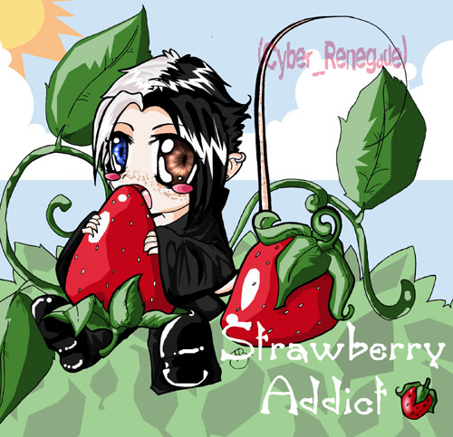 Strawberry addict by Cyber_Renegade