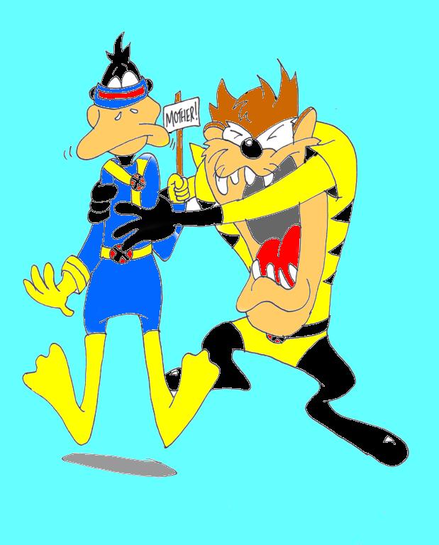 Taz and Daffy X-Men by c5comics