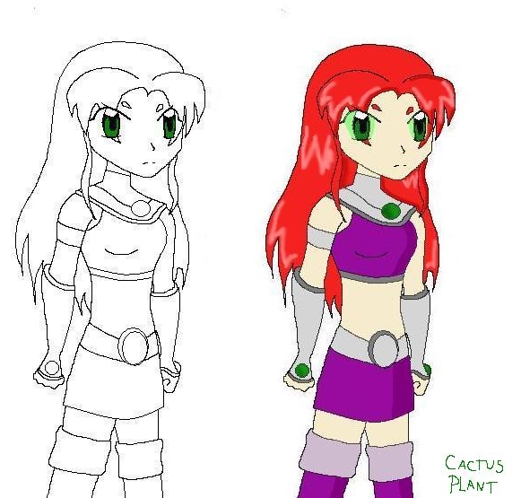 angry starfire by cactus_plant
