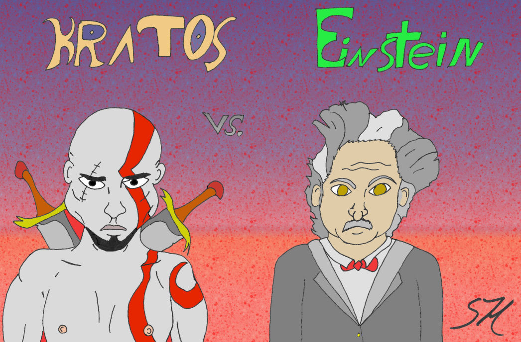 Kratos vs. Einstien by caeser