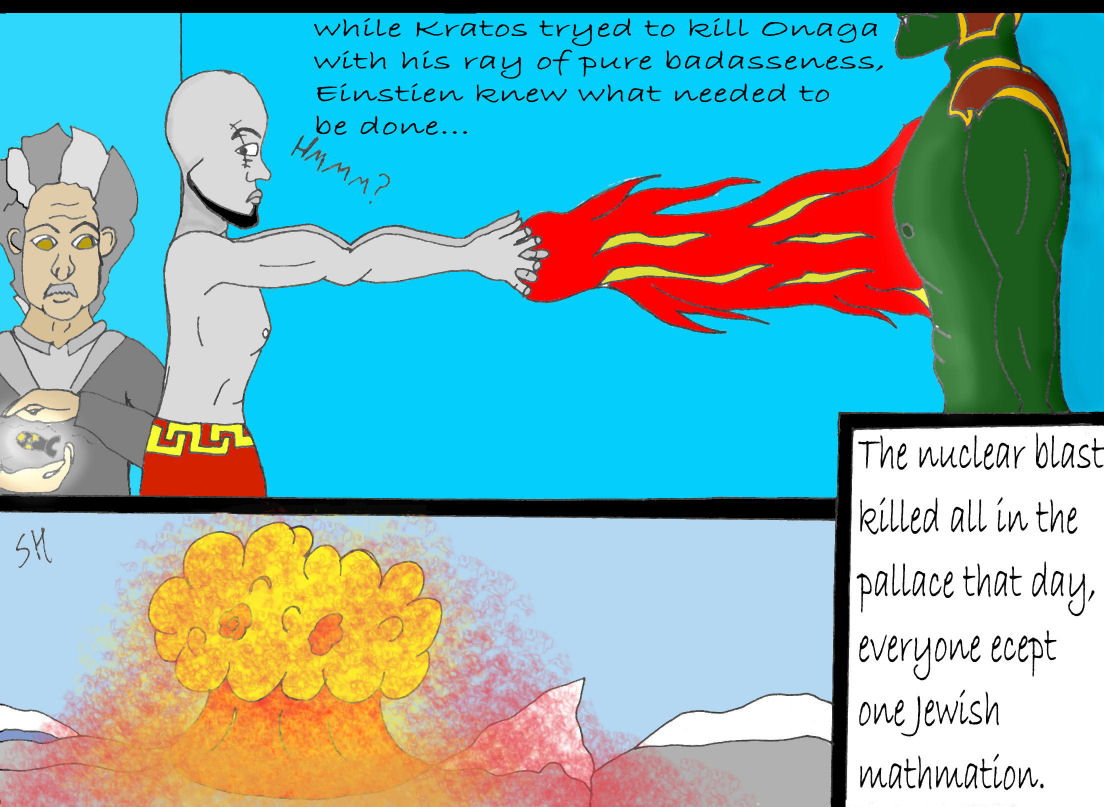 Einstien vs Kratos page 5 by caeser
