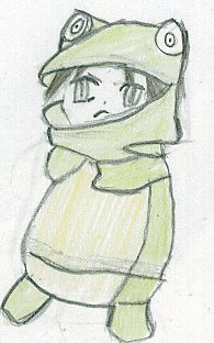 Chibi girl in Frog Costume by caity_cat