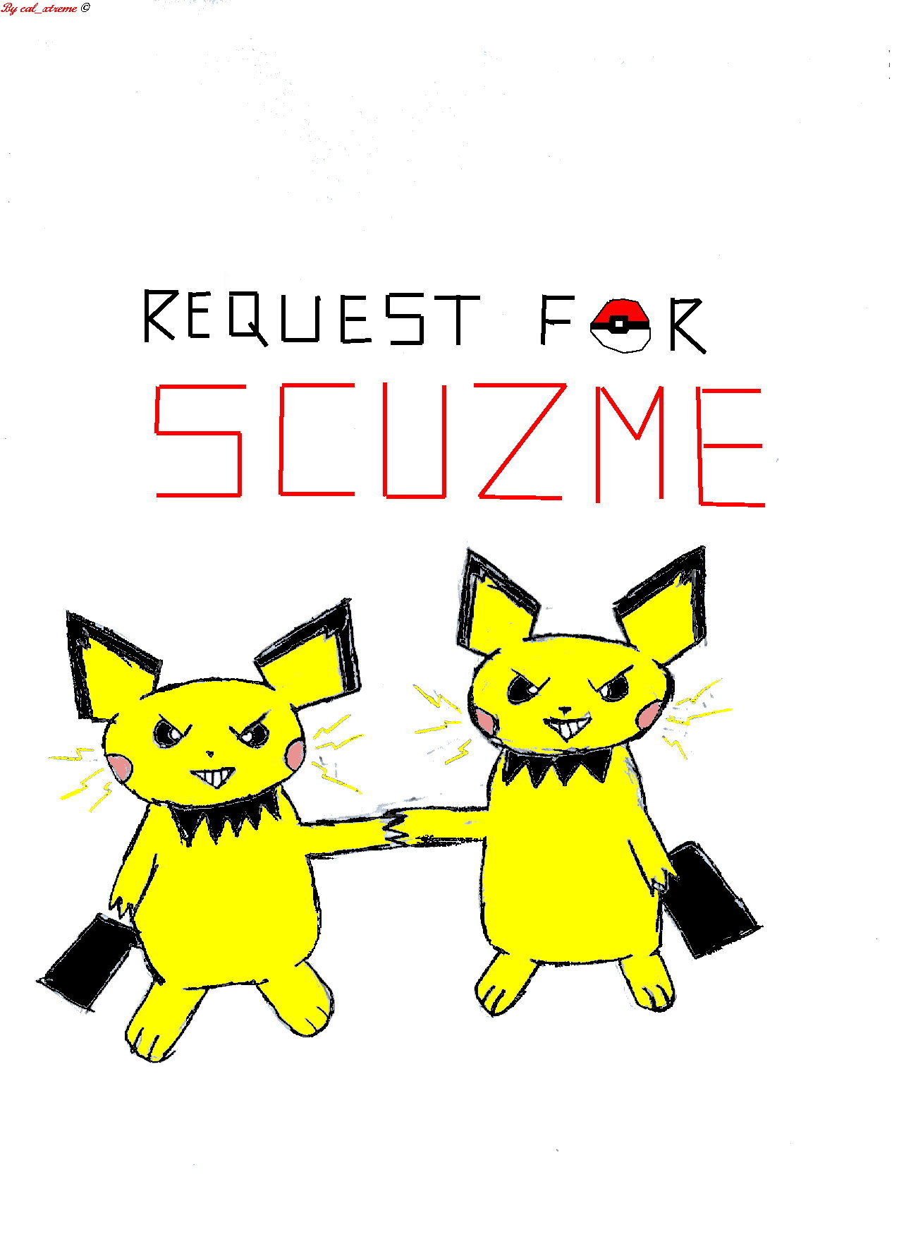 electric pichu *request for scuzme* by cal_xtreme