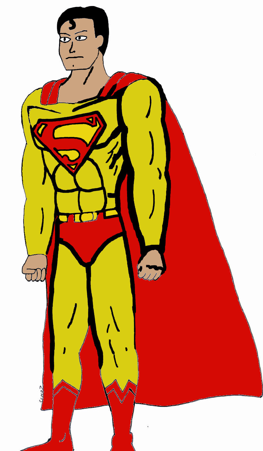 Golden Superman by calklais