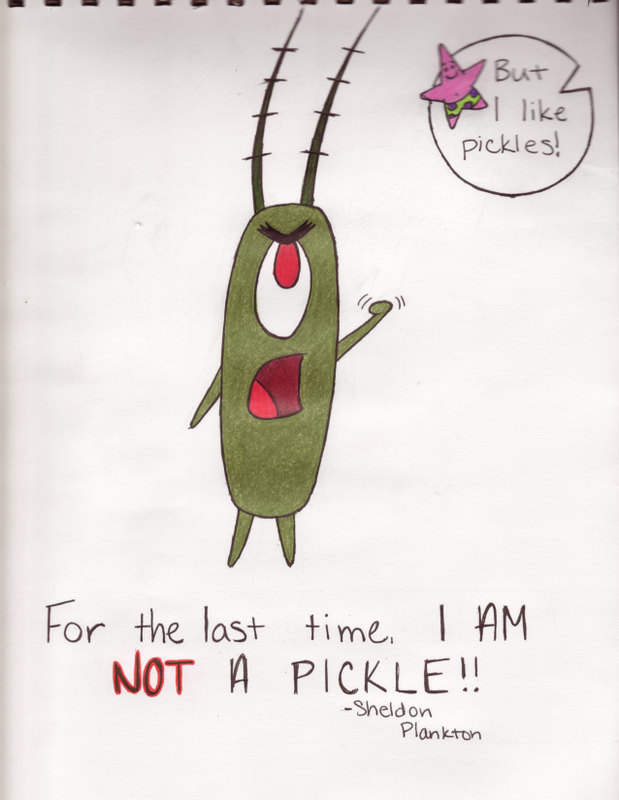 Plankton the Pickle by camatie