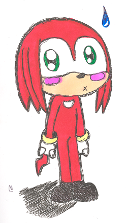 Anoother chibi- ish Knuckles... by cappy1709