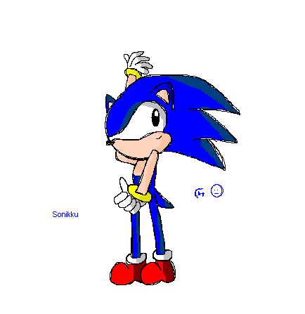 A sucky pic of Sonic O_o by cappy1709