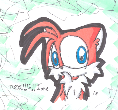 Tails... likes tacos o.o by cappy1709