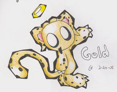 Gold is SHINY by cappy1709