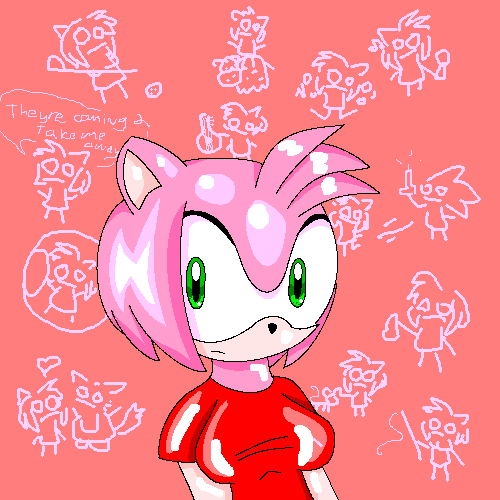 Amy and doodles.. O.O by cappy1709