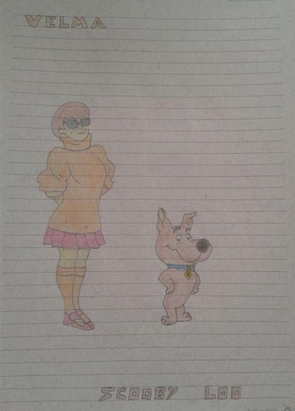 Velma Dinkley and Scooby Loo by cavaloalado