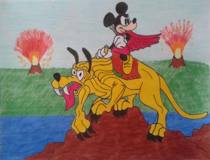Mickey Mouse Warrior by cavaloalado