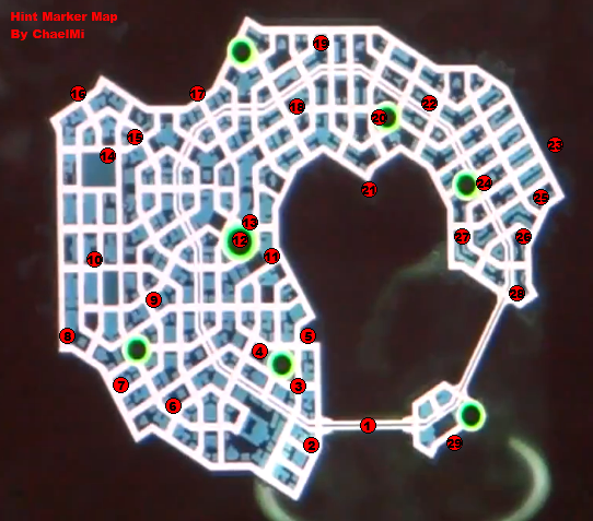 The Incredible Hulk: Ultimate Destruction City Hint Marker Map by chaelMi