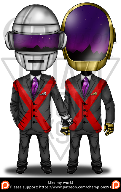 Daft Punk - chibi by championx91