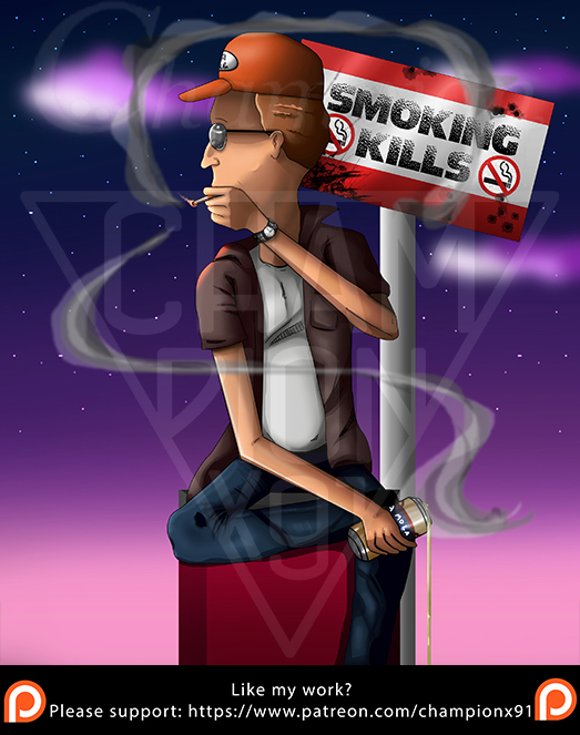 King of the hill - Dale Gribble smoke by championx91
