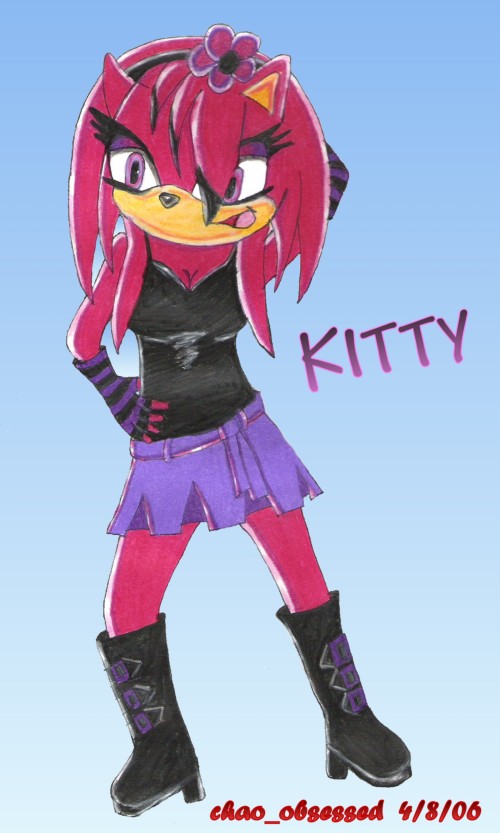 Kitty the hedgehog by chao_obsessed