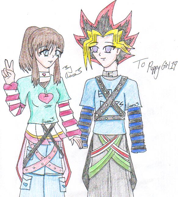 *request* PuppyGirl9 and Yugi by chaos_3